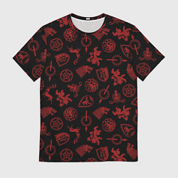 Футболка мужская Houses logo pattern Game of Thrones, цвет: 3D-принт