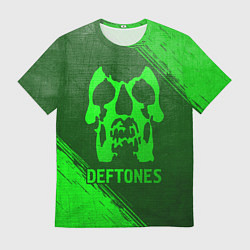 Футболка мужская Deftones - green gradient, цвет: 3D-принт