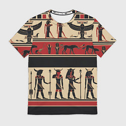 Футболка мужская Египетский орнамент, цвет: 3D-принт