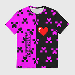 Футболка мужская Minecraft love game, цвет: 3D-принт