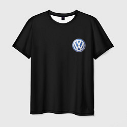 Футболка мужская Volkswagen logo auto, цвет: 3D-принт