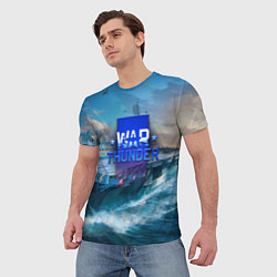 Футболка мужская War Thunder ship, цвет: 3D-принт — фото 2
