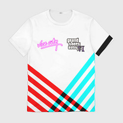 Футболка мужская GTA6 vice city line, цвет: 3D-принт