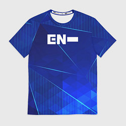 Футболка мужская Enhypen blue poly, цвет: 3D-принт