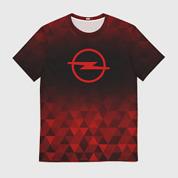 Футболка мужская Opel red poly, цвет: 3D-принт