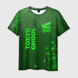 Футболка мужская Tokyo Ghoul - green gradient вертикально, цвет: 3D-принт