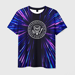 Футболка мужская Ramones neon energy, цвет: 3D-принт