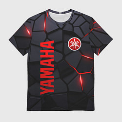 Футболка мужская Yamaha - плиты с эффектом свечения, цвет: 3D-принт
