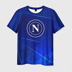 Футболка мужская Napoli blue poly, цвет: 3D-принт