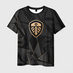 Футболка мужская Leeds United golden poly, цвет: 3D-принт