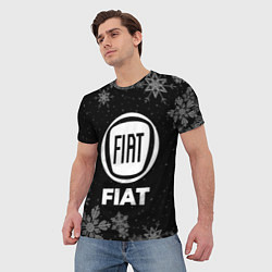 Футболка мужская Снежный Fiat, цвет: 3D-принт — фото 2