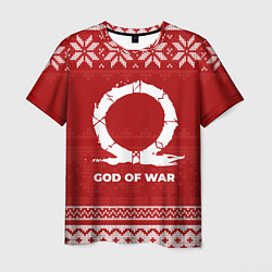 Футболка мужская Новогодний God of War, цвет: 3D-принт
