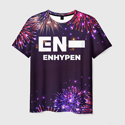 Футболка мужская Праздничный Enhypen, цвет: 3D-принт