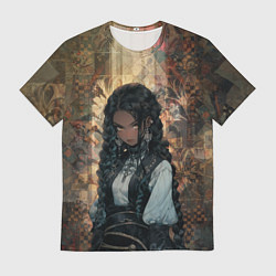 Футболка мужская Темнокожая красавица, цвет: 3D-принт