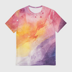 Футболка мужская Краски акварели, цвет: 3D-принт