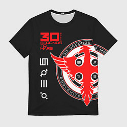 Футболка мужская 30 Seconds to Mars - black, цвет: 3D-принт