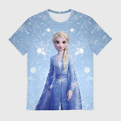 Футболка мужская Королева Эльза из Холодного сердца, цвет: 3D-принт