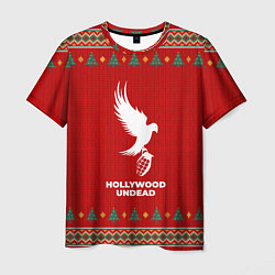 Футболка мужская Hollywood Undead new year, цвет: 3D-принт