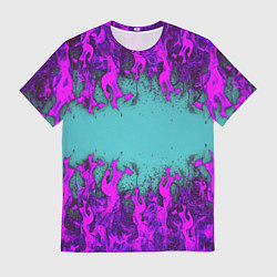 Футболка мужская Фиолетовое пламя, цвет: 3D-принт