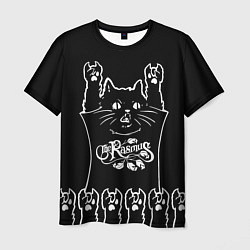 Футболка мужская The Rasmus: cat rock, цвет: 3D-принт
