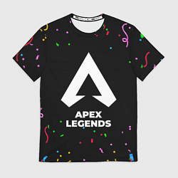 Футболка мужская Apex Legends конфети, цвет: 3D-принт