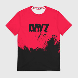 Футболка мужская Dayz черные краски, цвет: 3D-принт