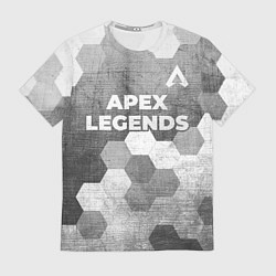 Футболка мужская Apex Legends - grey gradient посередине, цвет: 3D-принт