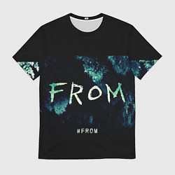 Футболка мужская Извне на фоне леса, цвет: 3D-принт