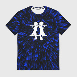 Футболка мужская Hunter x Hunter blue energy, цвет: 3D-принт