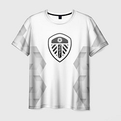 Футболка мужская Leeds United white poly, цвет: 3D-принт