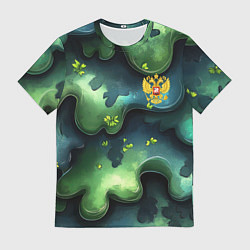 Футболка мужская Летний абстрактный камуфляж, цвет: 3D-принт