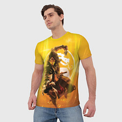 Футболка мужская Скорпион - Mortal Kombat, цвет: 3D-принт — фото 2