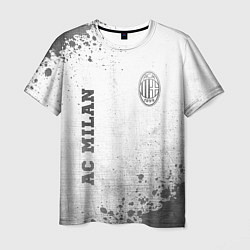 Футболка мужская AC Milan - white gradient вертикально, цвет: 3D-принт