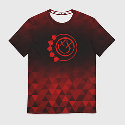 Футболка мужская Blink 182 red poly, цвет: 3D-принт