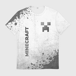 Футболка мужская Minecraft - white gradient вертикально, цвет: 3D-принт
