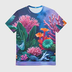 Футболка мужская Подводные кораллы, цвет: 3D-принт