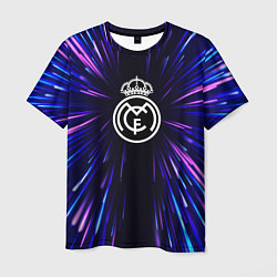 Футболка мужская Real Madrid neon energy, цвет: 3D-принт