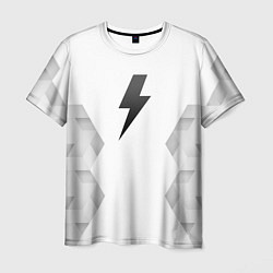 Футболка мужская AC DC white poly, цвет: 3D-принт