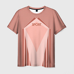Футболка мужская Sport пыльно-розовый, цвет: 3D-принт