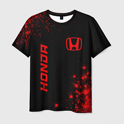 Футболка мужская Honda - red gradient вертикально, цвет: 3D-принт