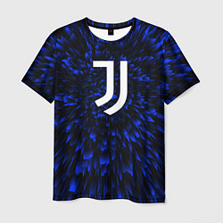 Футболка мужская Juventus blue energy, цвет: 3D-принт