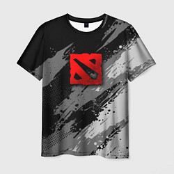 Футболка мужская Dota 2 - монохромный серый, цвет: 3D-принт