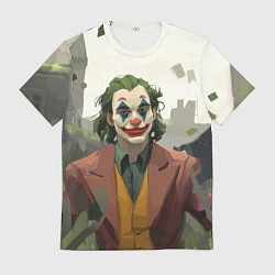 Футболка мужская Довольный Джокер, цвет: 3D-принт