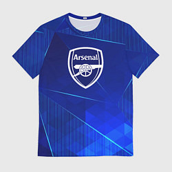 Футболка мужская Arsenal blue poly, цвет: 3D-принт