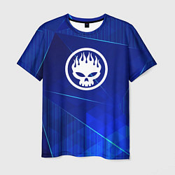 Футболка мужская The Offspring blue poly, цвет: 3D-принт