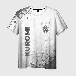 Футболка мужская Kuromi - white gradient вертикально, цвет: 3D-принт