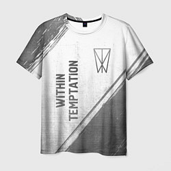 Футболка мужская Within Temptation - white gradient вертикально, цвет: 3D-принт