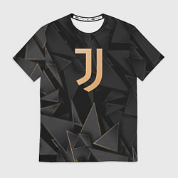 Футболка мужская Juventus golden poly, цвет: 3D-принт