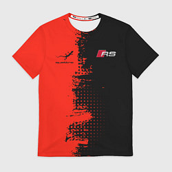 Футболка мужская AUDI quattro black and red, цвет: 3D-принт