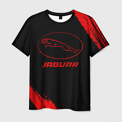 Футболка мужская Jaguar - red gradient, цвет: 3D-принт